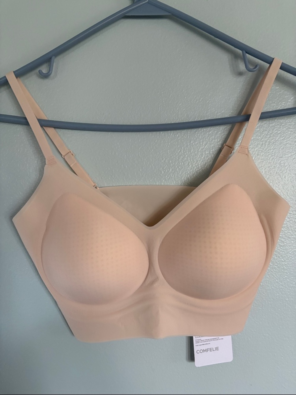Seamless Light Beige Comfort Bra with Light Support